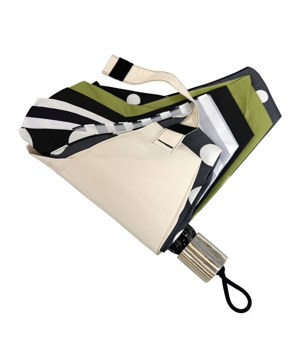 +RING 【UVカット90%以上】【数量限定】レディース向け  折傘 55cm BLK T1232 黒