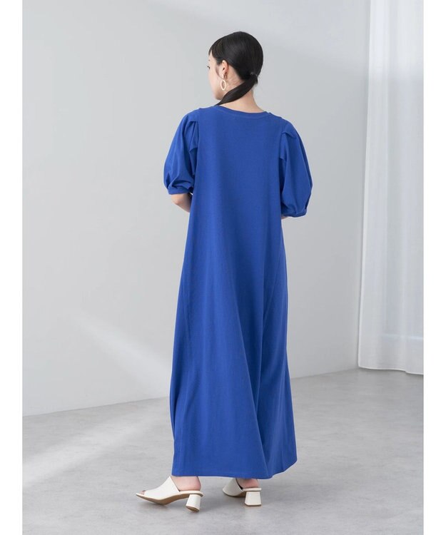 earth music&ecology Ａラインカットワンピース Royal Blue