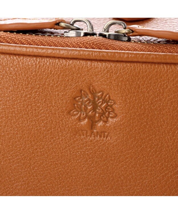 UNBILLION アトランタ ATLANTA / 牛革BOX型ウォレットショルダー キャメル