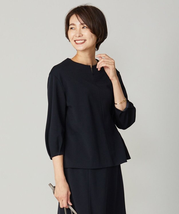 J.PRESS LADIES L セルロースリバー カットソー ネイビー系
