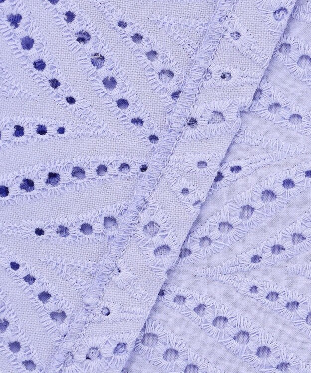 ANY 【洗濯機可】エンブロイダリーブラウス ラベンダー