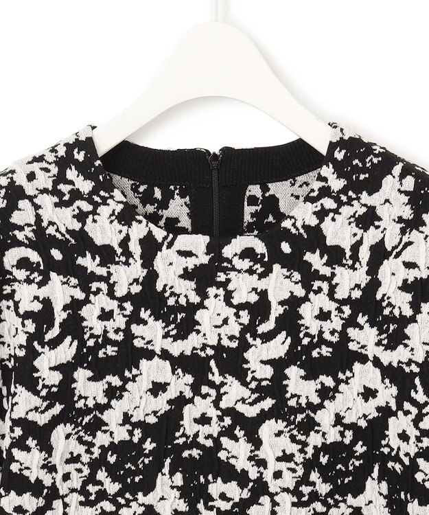 ICB 【洗える】 PEハイゲージJQ ニット ブラック×オフホワイト系