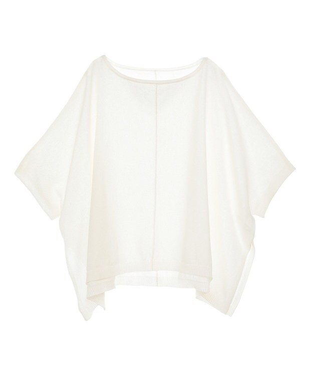 YECCA VECCA ペーパーヤーンルーズニット White