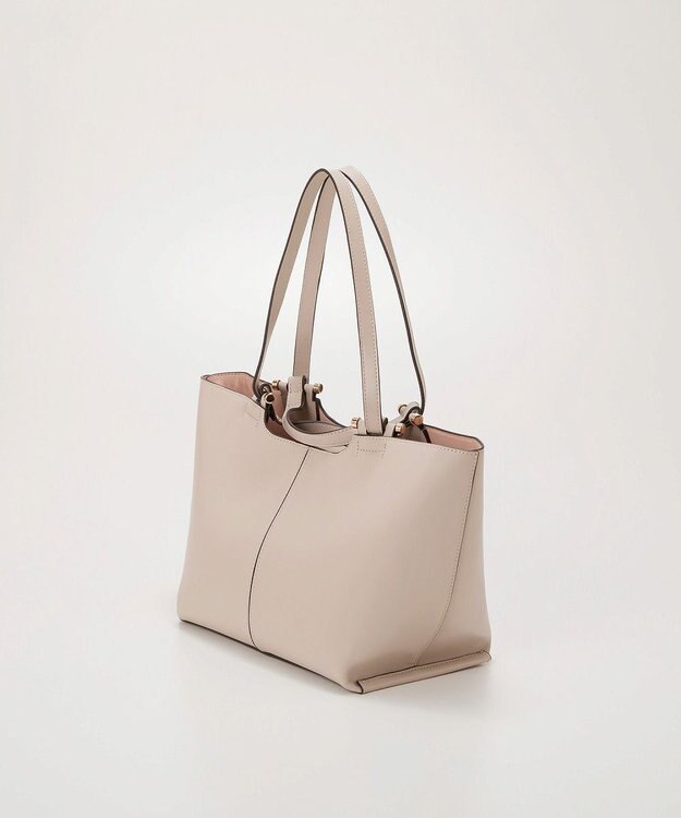 TOPKAPI 【TREASURE TOPKAPI】スムースレザー ダブルハンドル トートバッグ アイボリー