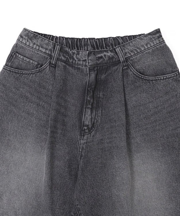 WEGO イージーバギーデニムショーツ デニムブラック