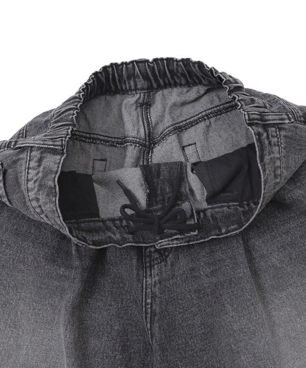 WEGO イージーバギーデニムショーツ デニムブラック