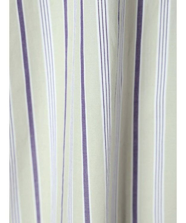 CRAFT STANDARD BOUTIQUE バンドカラーシャツ Stripe Green