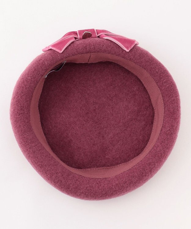 ANY KIDS リボン付き ベレー帽 ピンク