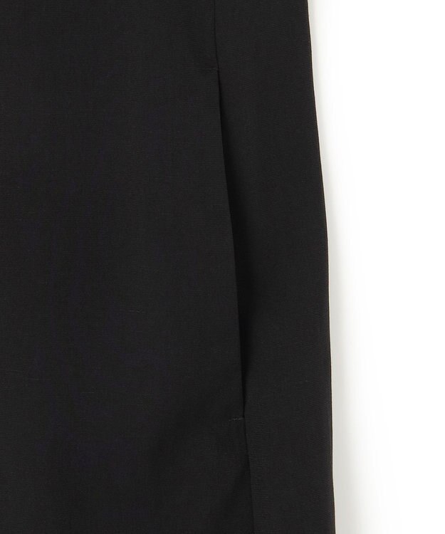 ICB 【洗える】T/Rドライリネン ジレ ブラック系