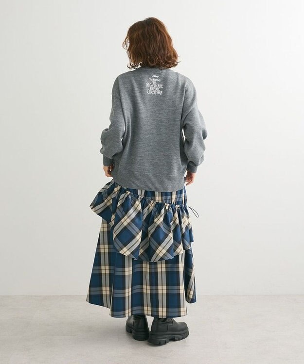 Green Parks ・ＳＵＧＡＲＳＰＯＯＮチェックドロストティアードスカー Blue