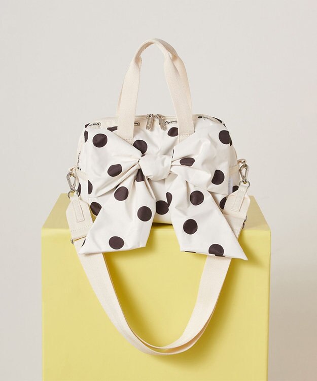 LeSportsac LG BOW SM SATCHEL/ノワールポルカドットスナイデル ノワールポルカドットスナイデル