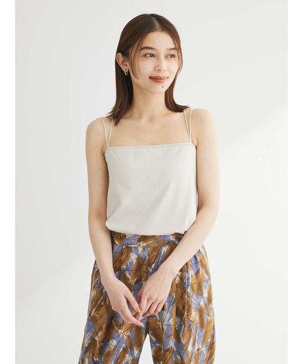 Green Parks カップ付き天竺インナー Light Beige