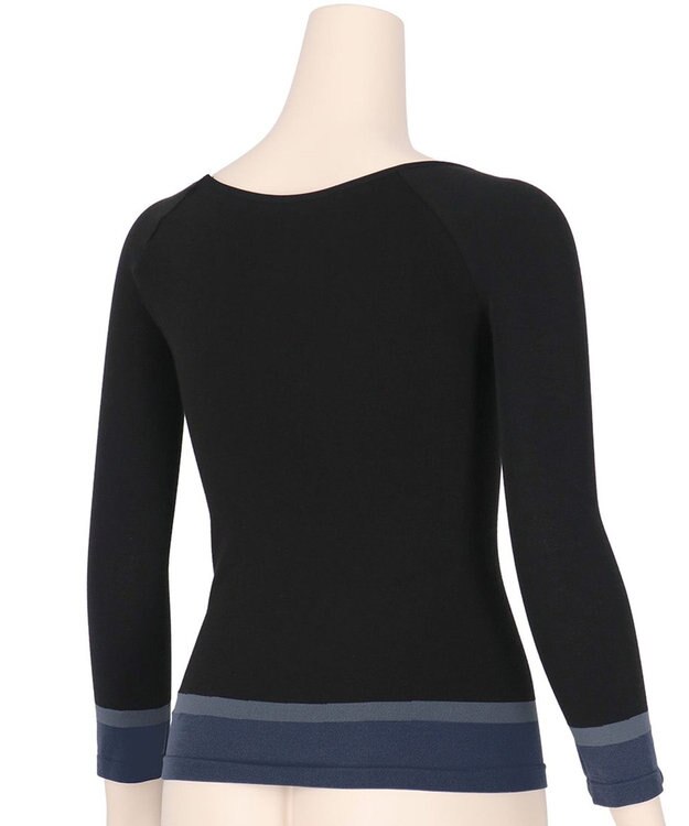 WACOAL あったかインナー よく伸びる生地 袖丈調節可能(7分袖~9分袖) 保温性(身生地) 9分袖 長袖 【360°ラクストレッチ】 レディース CLD371 /ワコール ダークブラウン