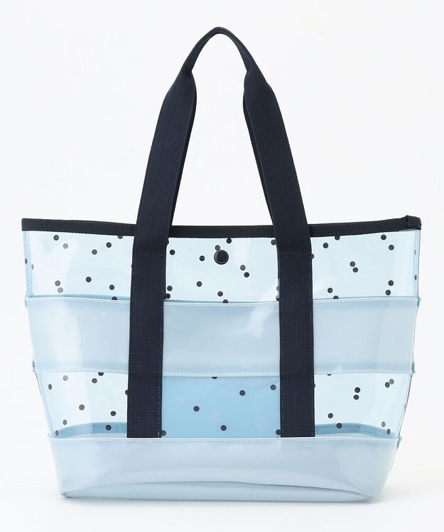 組曲 KIDS 【Fサイズ】シアードット ビニールバッグ サックスブルー系3