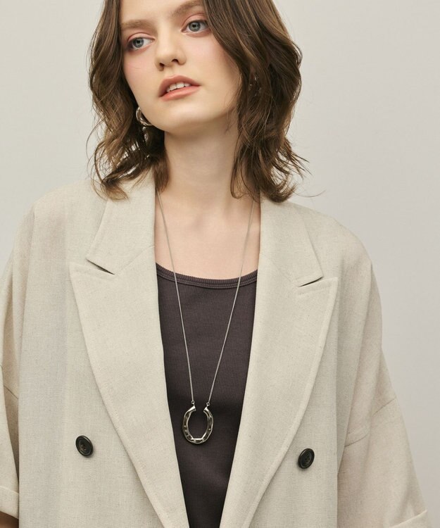 GRACE CONTINENTAL チャンキートップネックレス シルバー