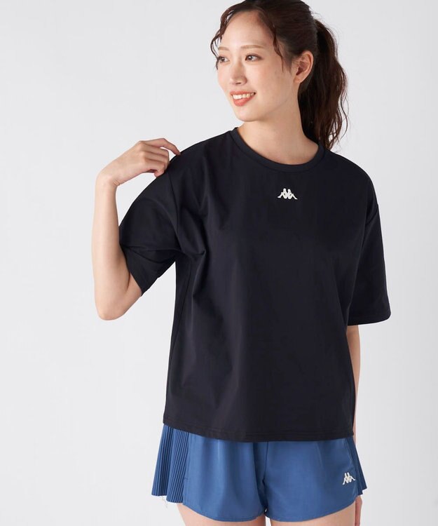 OP／FILA 【Kappa】半袖ロゴTシャツ ブラック