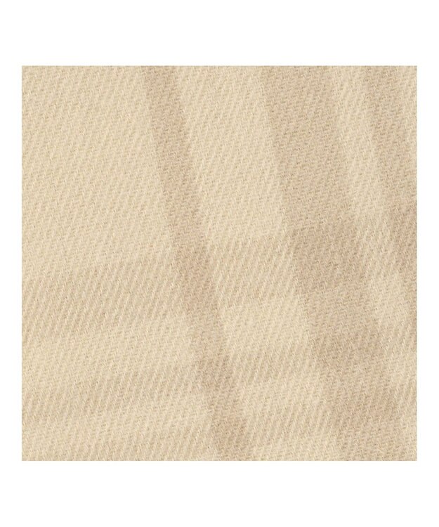 MOONBAT estaa とろーりストール ナチュラルチェック／手洗い可 ベージュ