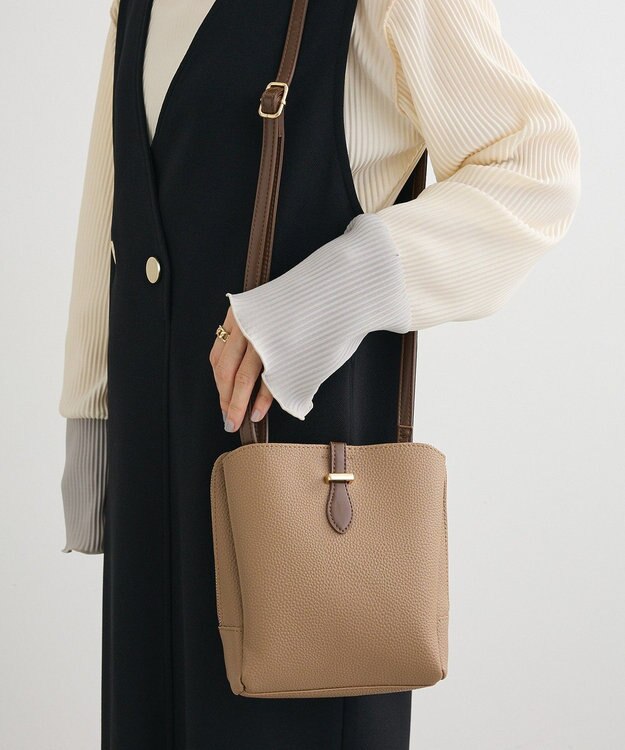 Green Parks ａｎｄｍｉｋｋａ．三層ミニショルダーバック Mocha