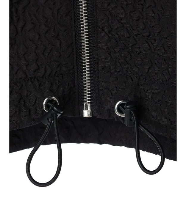 Green Parks AnriettMusee フロントジップジャガードブルゾン Black