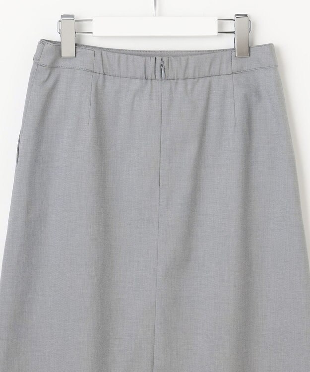 J.PRESS LADIES 【セットアップ対応・洗える・撥水】コットンFITTY スカート グレー系