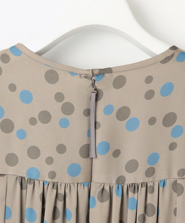 洗える】マルチポルカドットプリント ワンピース / 自由区