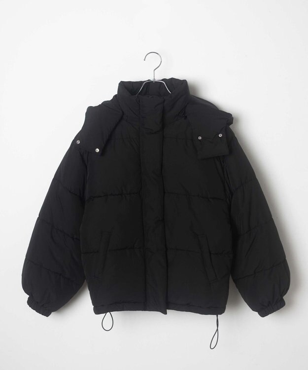 WEGO 【フード取り外し可能】2WAYパテッドジャケット ブラック