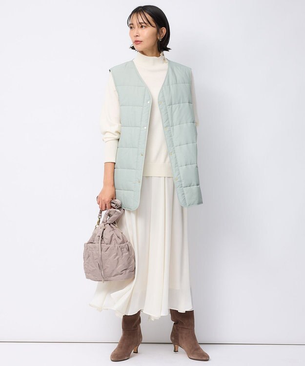 23区 【一部店舗限定/洗える】クレープシフォン フレア スカート アイボリー系