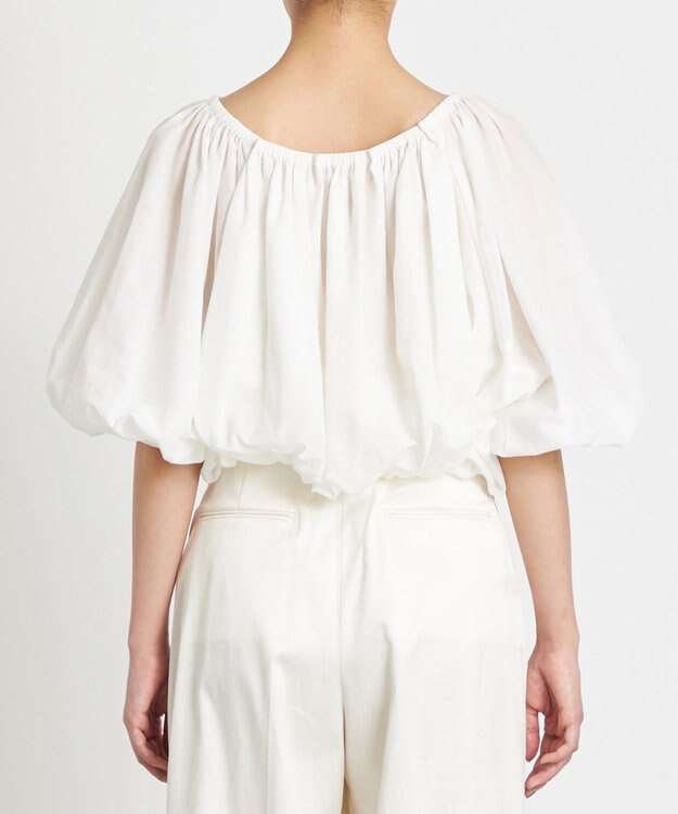 NAVE 【Nave　洗える】シアーリリーブラウス ホワイト系