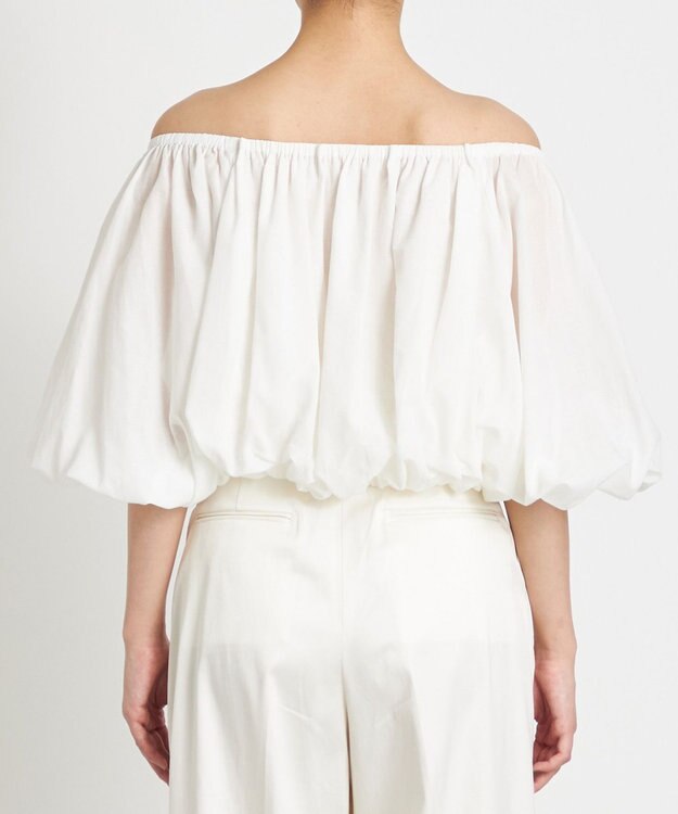 NAVE 【Nave　洗える】シアーリリーブラウス ホワイト系