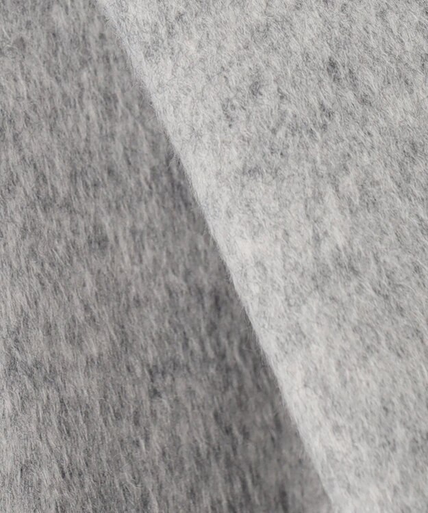 自由区 L 【WEB限定】ブラッシュドビーバー チェスターコート ライトグレー系