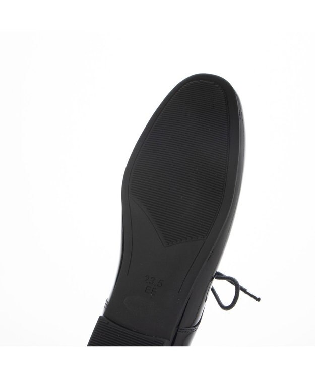 ing <ing>ソフトレースアップシューズ ブラックエナメル