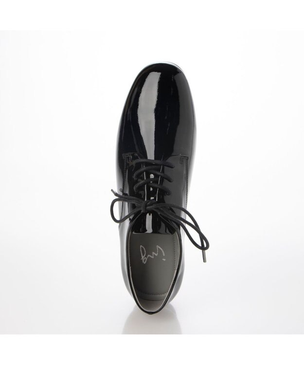 ing <ing>ソフトレースアップシューズ ブラックエナメル