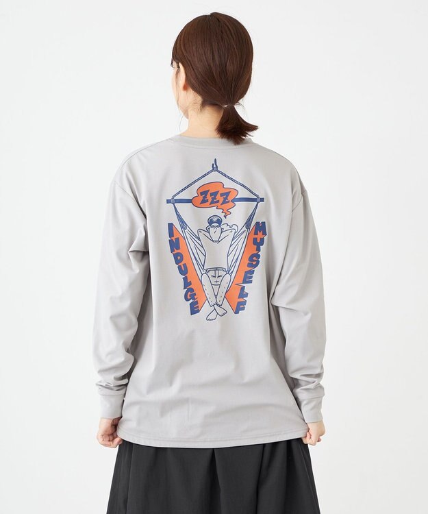 SHARE PARK LADIES 【UNISEX】UVカット アートコラボロングTシャツ〈Hammock〉（S・Mサイズ） グレー