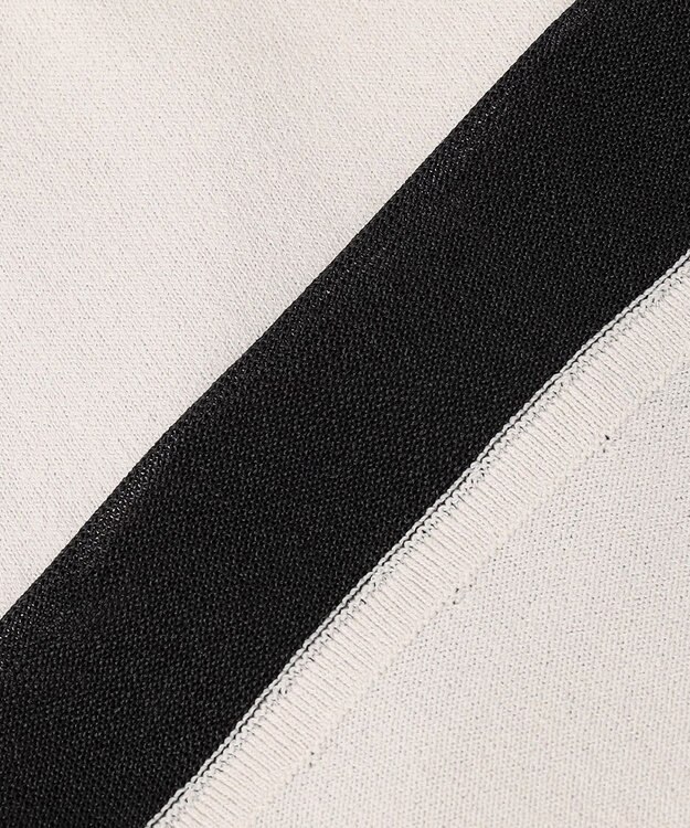 ICB L 【接触冷感・UVカット・洗える】VIS/NYハイゲージ シアーコンビニット トープ×ブラックシアー系