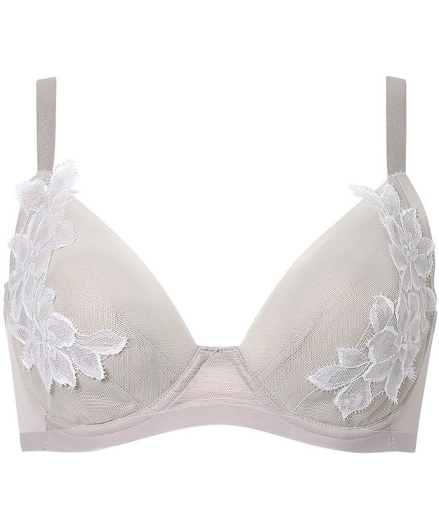 WACOAL ブラジャー 【エアインブラ】 つけごこち軽い ムレにくい 体型特徴に合わせた設計 レディース BXB427 /ワコール グレー