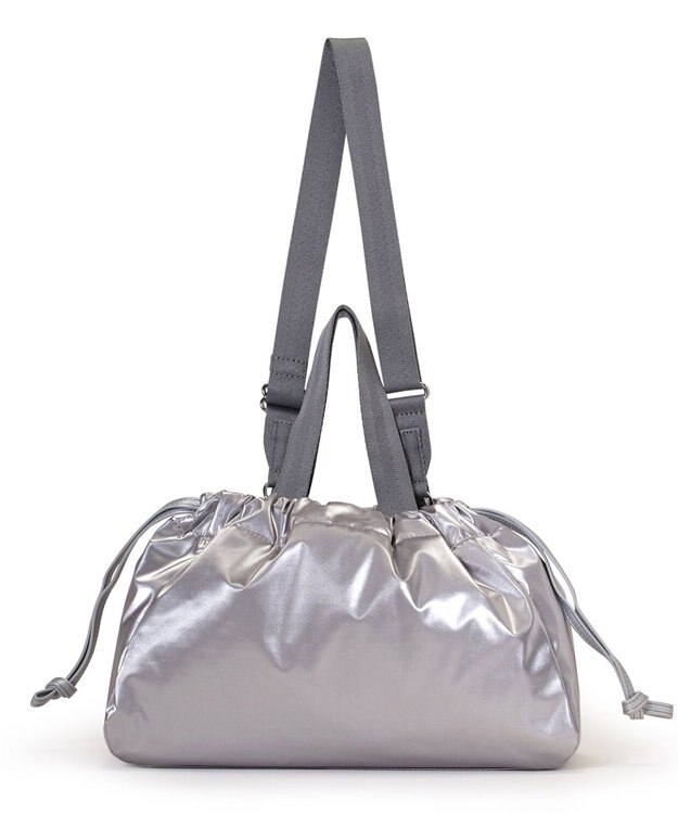 LeSportsac E/W CITY DRAWSTRING BAG/アップタウンシルバーシャイン/シルバー アップタウンシルバーシャイン/シルバー