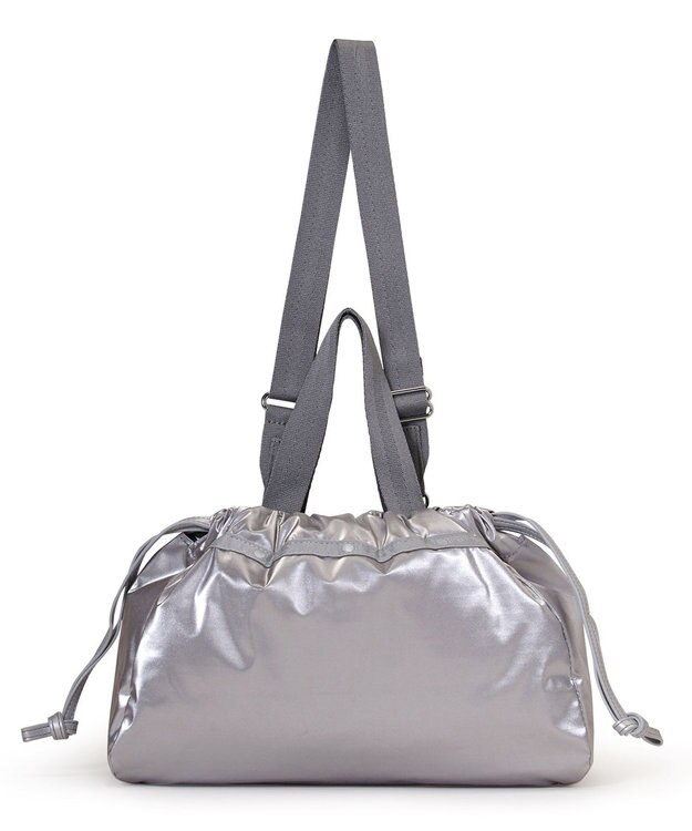 LeSportsac E/W CITY DRAWSTRING BAG/アップタウンシルバーシャイン/シルバー アップタウンシルバーシャイン/シルバー