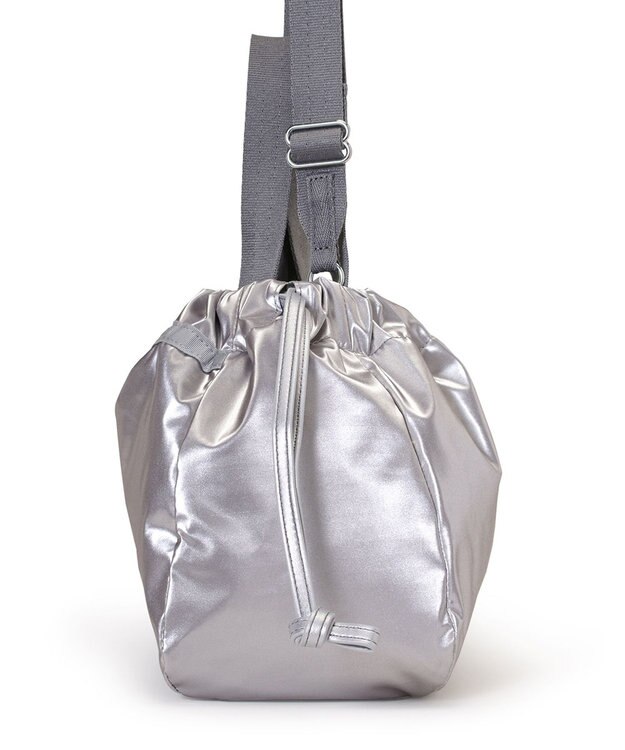 LeSportsac E/W CITY DRAWSTRING BAG/アップタウンシルバーシャイン/シルバー アップタウンシルバーシャイン/シルバー