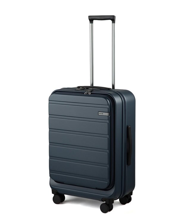 ACE BAGS & LUGGAGE ACE フレットボード フロントオープン スーツケース M 50L 05432 エース ネイビー