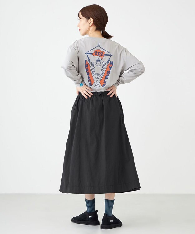 SHARE PARK LADIES 【UNISEX】UVカット アートコラボロングTシャツ〈Hammock〉（S・Mサイズ） グレー