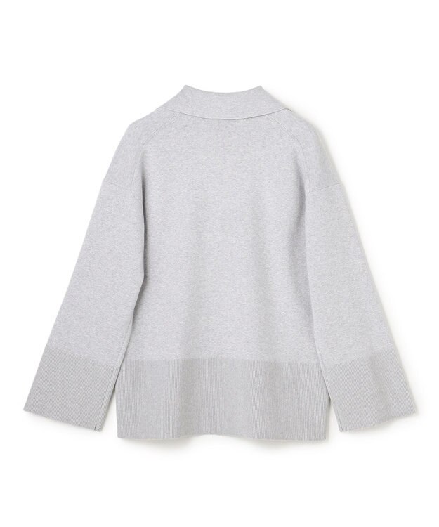 uncrave スウェットライクニット スキッパートップス TOPグレー