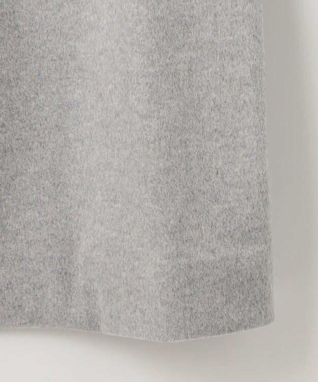 自由区 L 【WEB限定】ブラッシュドビーバー チェスターコート ライトグレー系