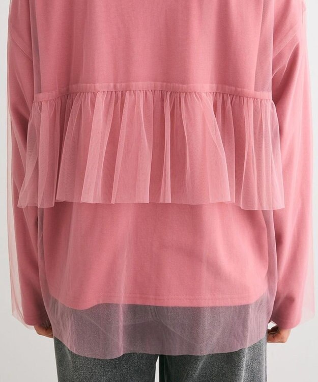 Green Parks ・ＥＬＥＮＣＡＲＥ　ＤＵＥ　チュールレイヤードロンＴＥＥ Pink