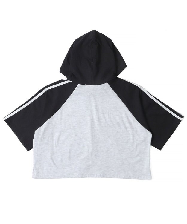 WEGO フーデッドラグランT ブラック