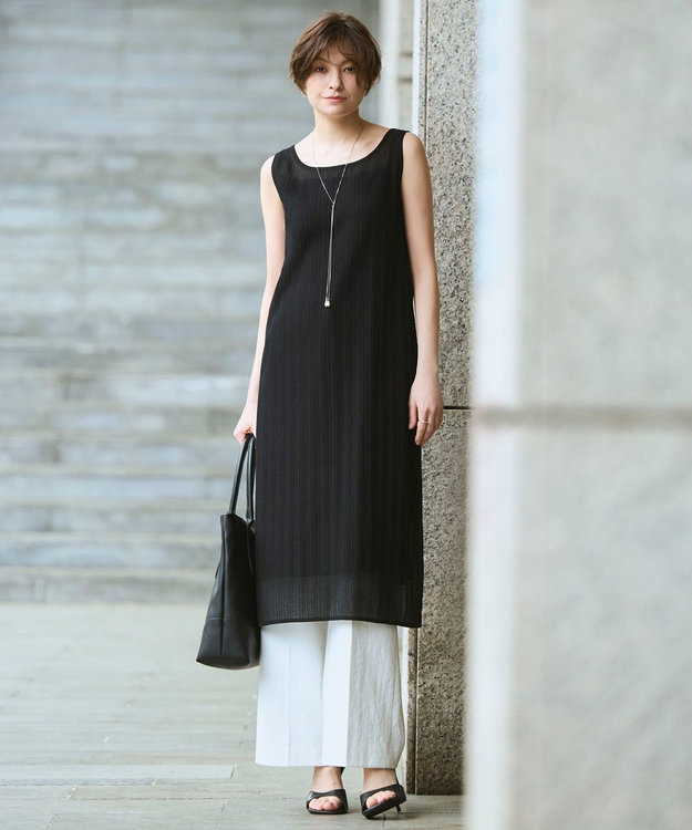 ICB 【30th ANNIVERSARY】シアーライトリュクス ニットワンピース ブラック