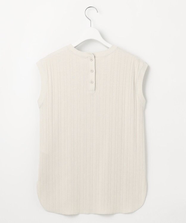 23区 S 【SLOW/一部店舗限定】ランダムリブフライス フレンチスリーブ カットソー ベージュ系