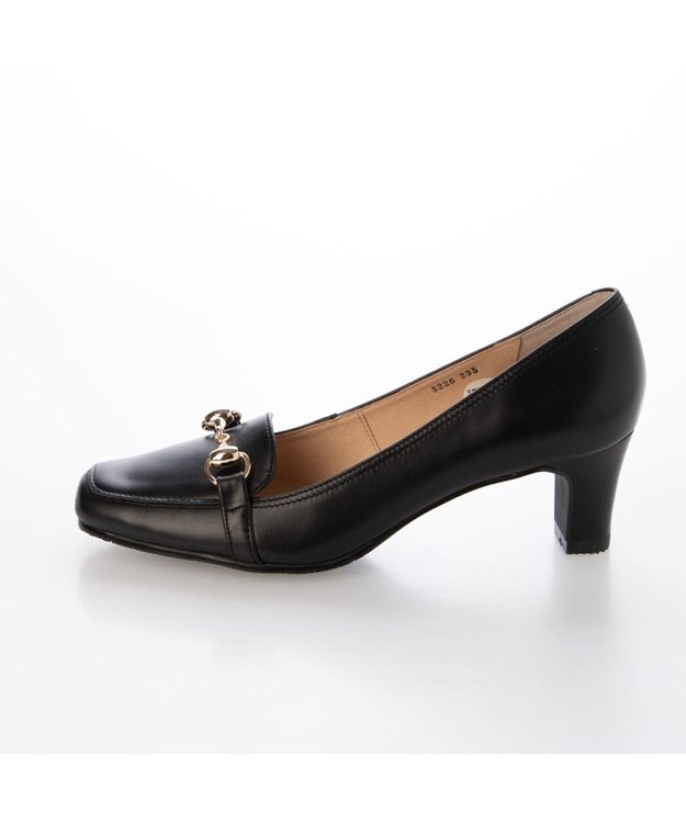 ing <ing>【WEB限定】ヒールアップビットローファー ブラック