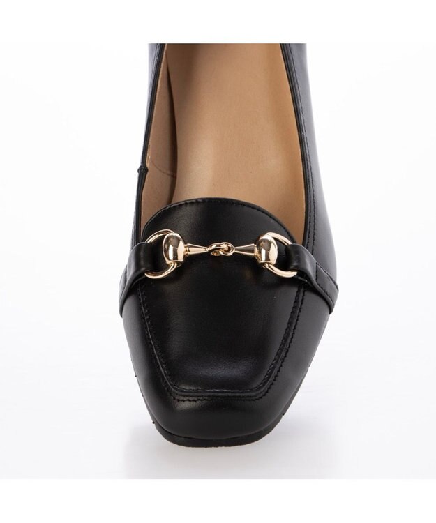 ing <ing>【WEB限定】ヒールアップビットローファー ブラック