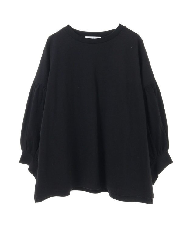 AMERICAN HOLIC ドルマンギャザースリーブカットプルオーバー Black