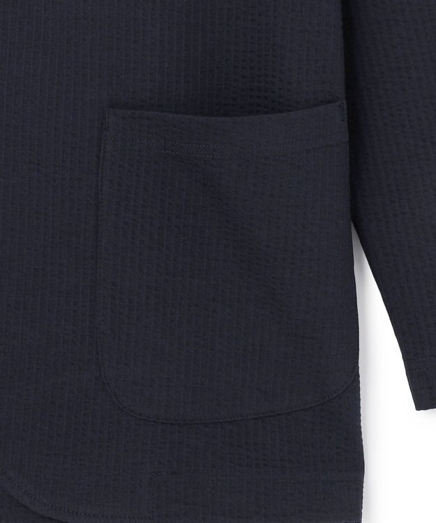 J.PRESS MEN 【WEB・一部店舗限定】シアサッカー カットジャケット ネイビー系
